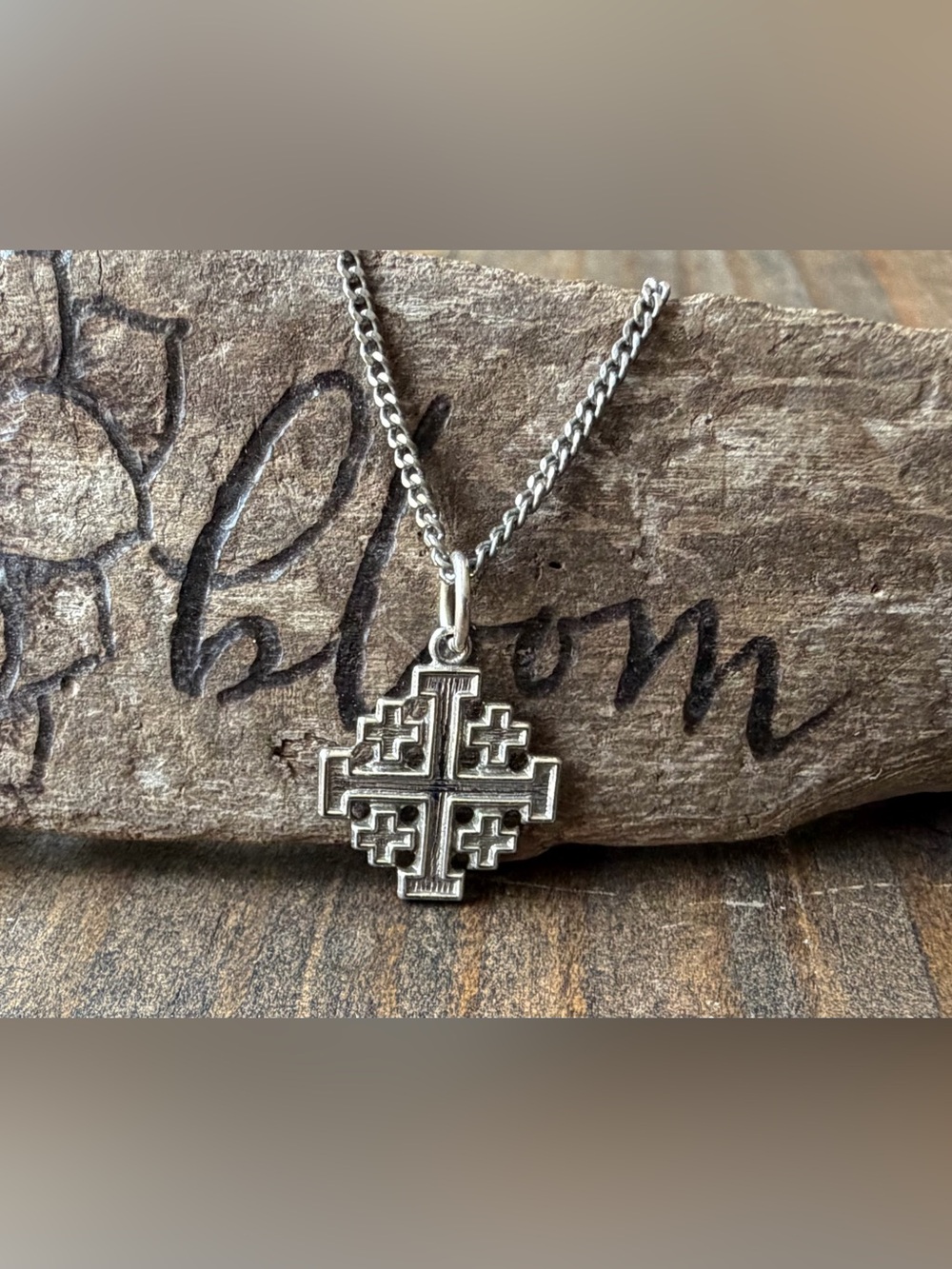 Silver Cross Pendant Necklace
